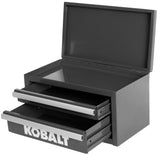 Mini 10.83-in W x 5.91-in H x 5.91-in D 2-Drawer Black Steel Tool Box 54195