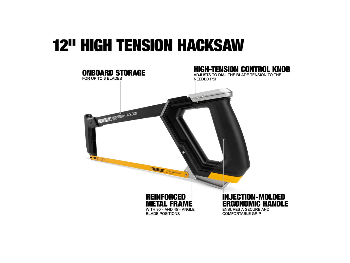 High Tension 12-in Utility Ripping Hack Saw TB-H4-22H