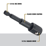 Impact Ready 1/2-in to 1/4-in Standard Socket Adapter DW2547IR  G