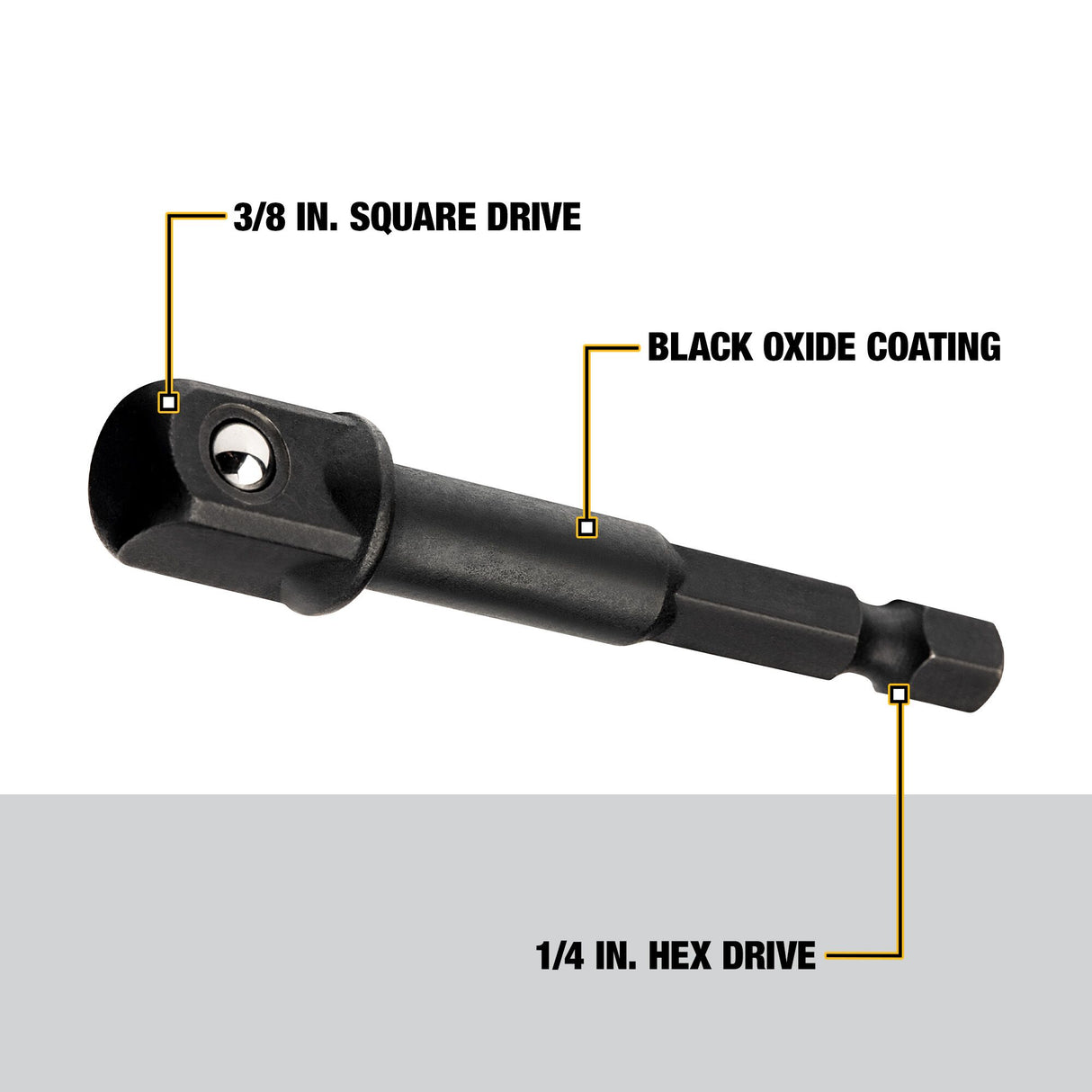 Impact Ready 3/8-in to 1/4-in Standard Socket Adapter DW2542IR  G