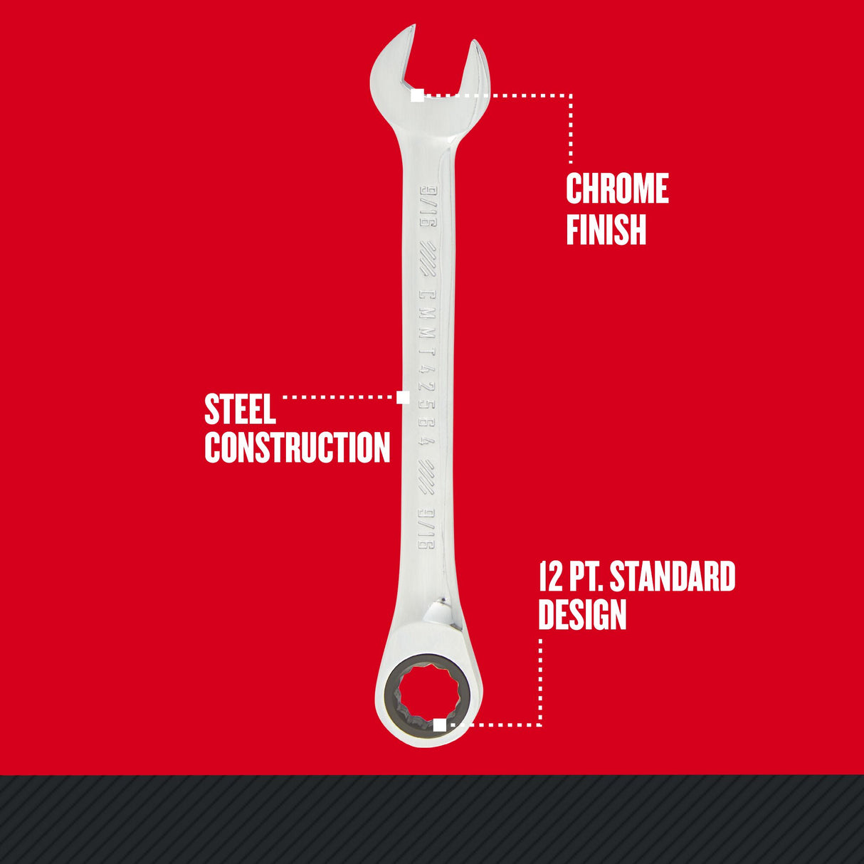 5-Piece Set Standard (SAE) Ratchet Wrench CMMT99755