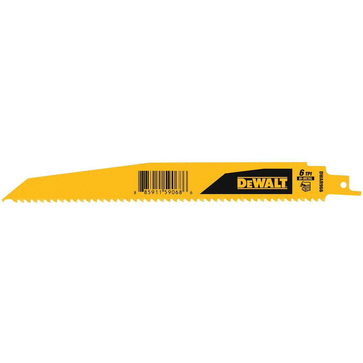 Bi-metal 9-in 6 Tpi Wood/Nail Embedded Cutting Demolition Reciprocating Saw Blade DWAR966N25