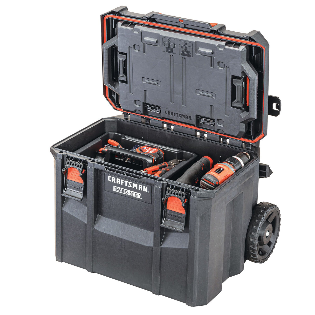 TRADESTACK System 22.6-in W x 31.9-in H x 18.2-in D Multiple Colors/Finishes Structural Foam Rolling Tool Box CMST60430