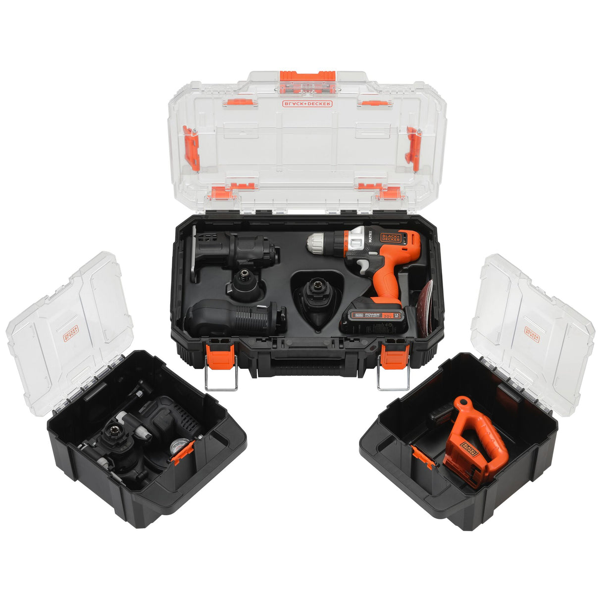 20-volt Max 8-Tool Power Tool Combo Kit with Hard Case (1-Battery Included and Charger Included) BDCDMT1208KITC1