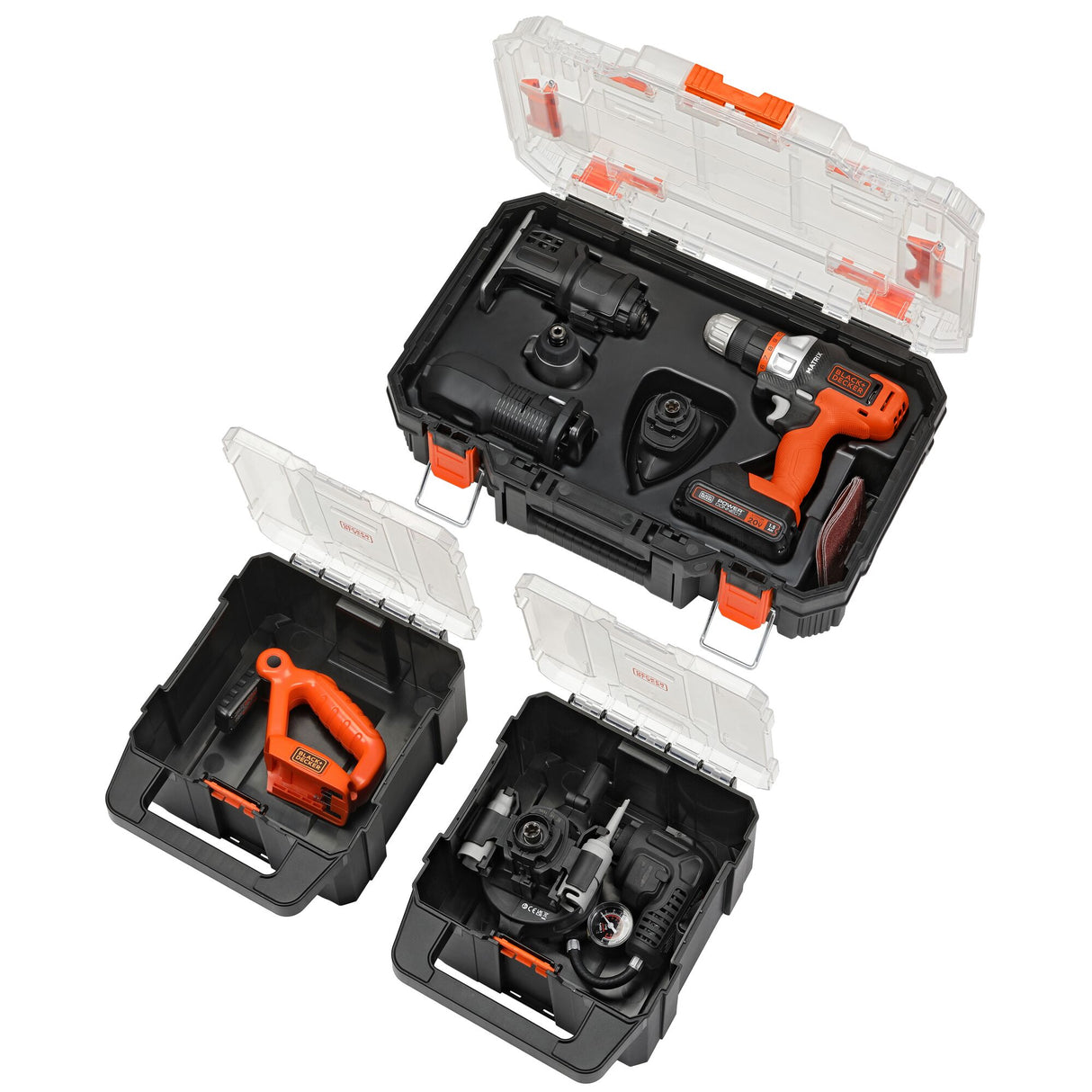 20-volt Max 8-Tool Power Tool Combo Kit with Hard Case (1-Battery Included and Charger Included) BDCDMT1208KITC1