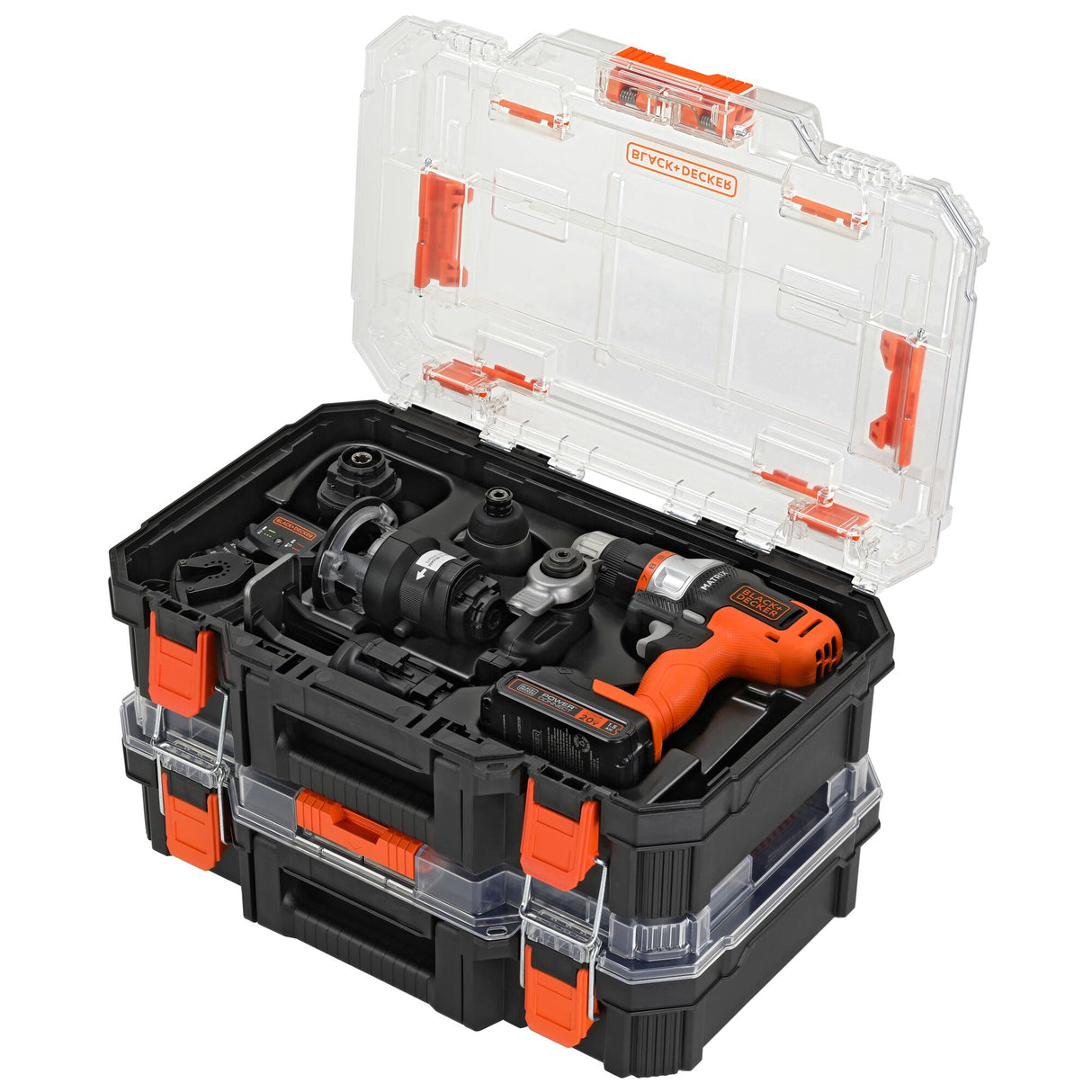 MATRIX 20-volt Max 12-Tool Power Tool Combo Kit with Hard Case (1-Battery Included and Charger Included) BDCDMT1212KITC1