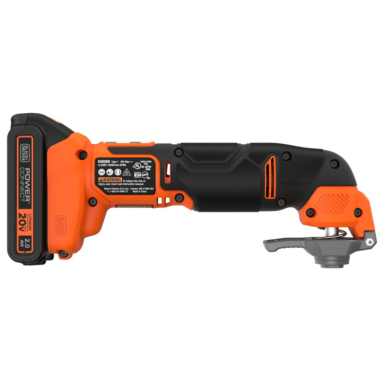 20-volt Cordless Variable 17-Piece Oscillating Multi-Tool Kit (1-Battery Included) BDCOS20D1K