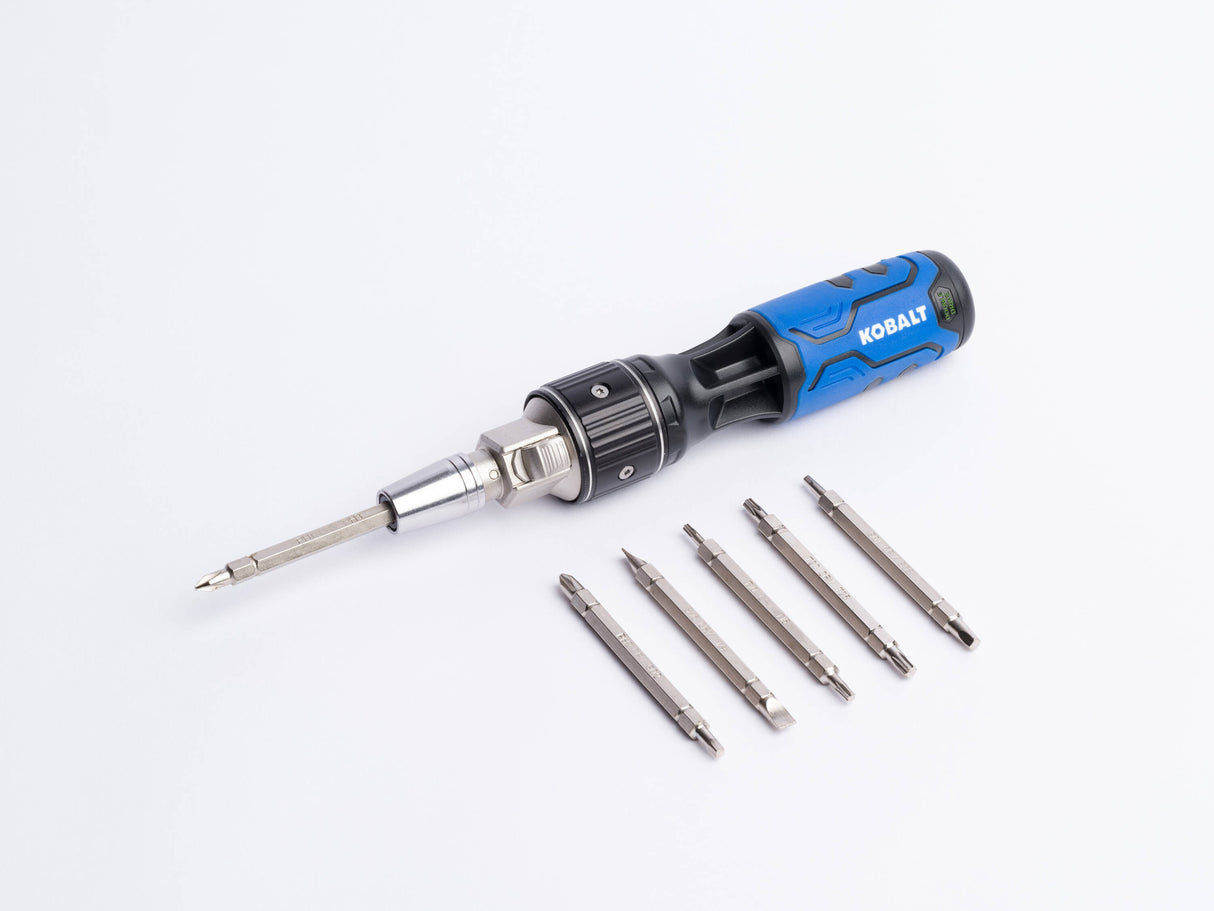 12-in-1 Double Drive Rubber Handle Multi-bit Slottedhead/Phillips/Torx Screwdriver Set 68545