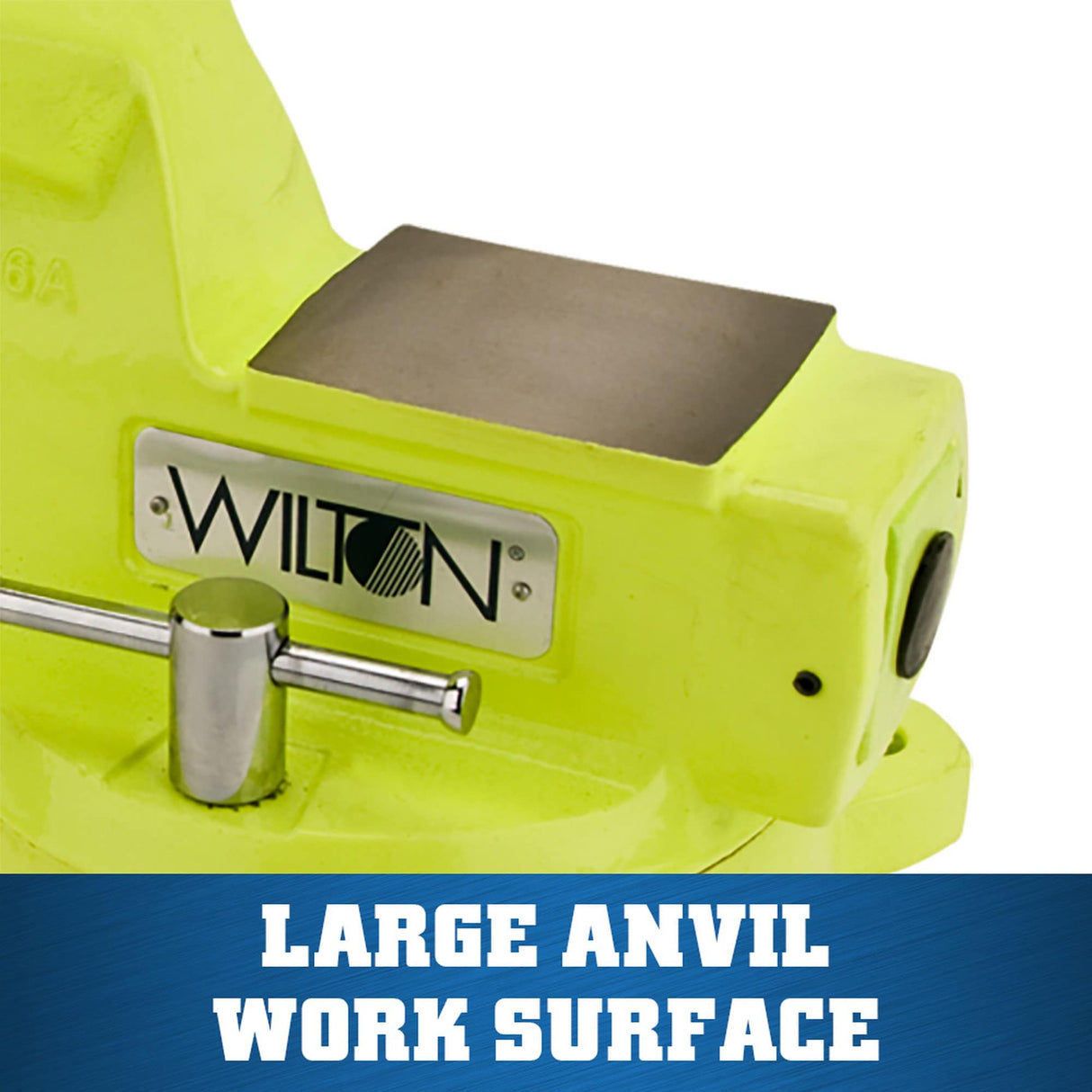 5-in Bench Vise, 5-1/4-in Jaw Opening, 3.075-in Throat Depth, Green Color, OSHA Compliant 63187