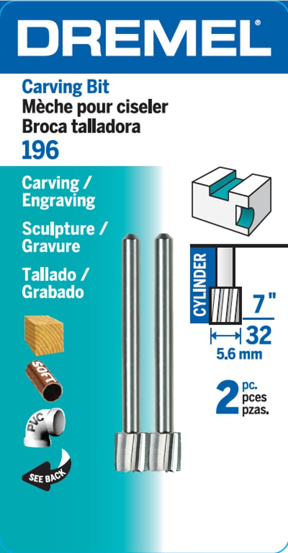 2-Piece Steel 7/32-in Cutting Bit Accessory 196