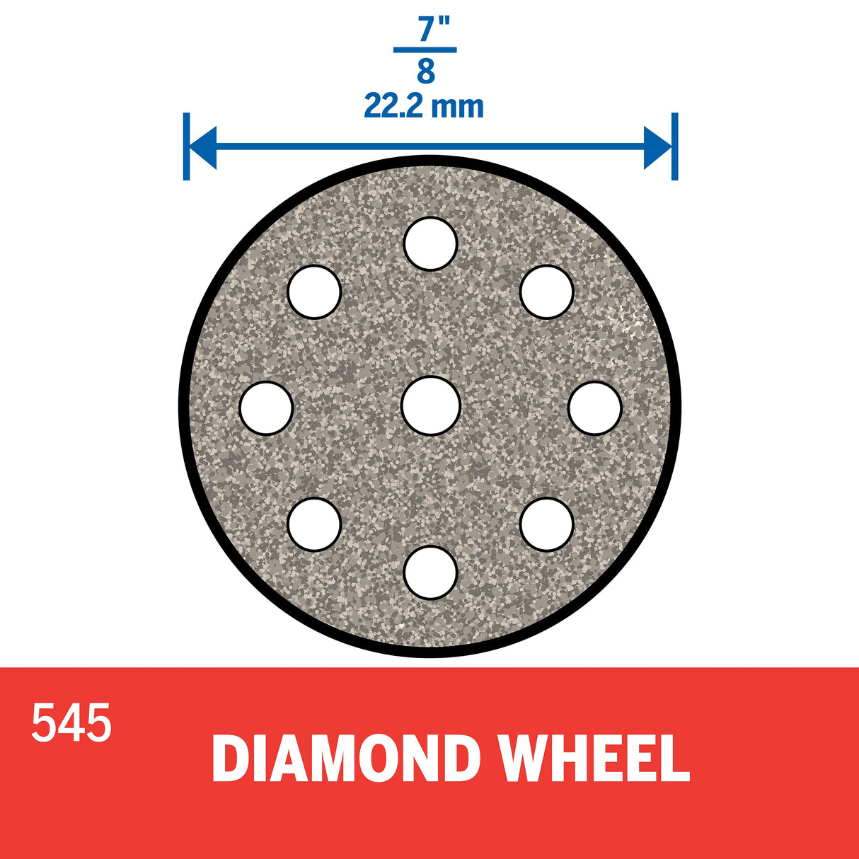 Diamond Grit 1-in Cutting Wheel Accessory 545-03