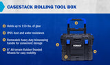 CASESTACK 21.5-in W x 26.7-in H x 17.2-in D Black Plastic Rolling Tool Box KCS-RTBOX1-03