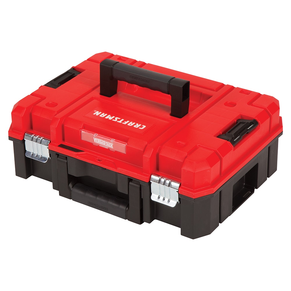 VERSASTACK 17-in W x 6.87-in H x 13-in D Red Plastic Tool Box CMST17830