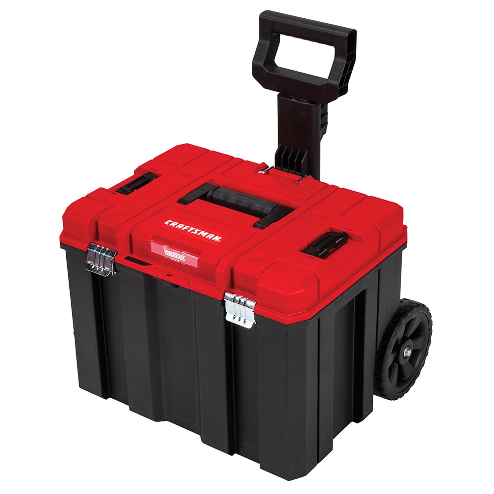 VERSASTACK 20-in W x 39-in H x 17-in D Red Plastic Rolling Tool Box CMST17835