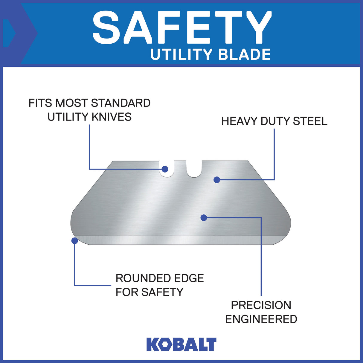 Carbon Steel Safety Utility Razor Blade(5-Pack) KOB-84-0523-0000