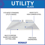 Carbon Steel Utility Razor Blade(100-Pack) KOB-84-0521-0014