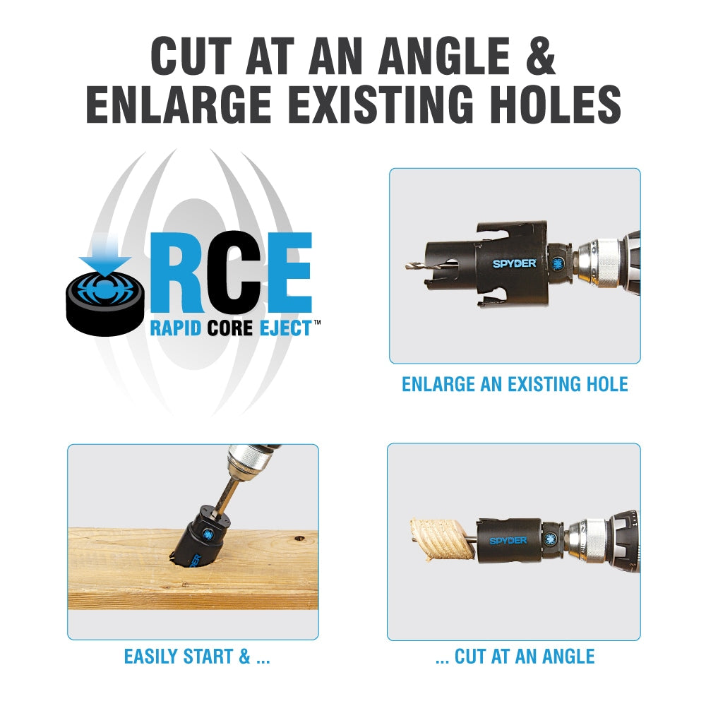 10-Pack 1/2-in Rapid Core Eject Quick Change Steel Hole Saw Arbor SPY-600869-10