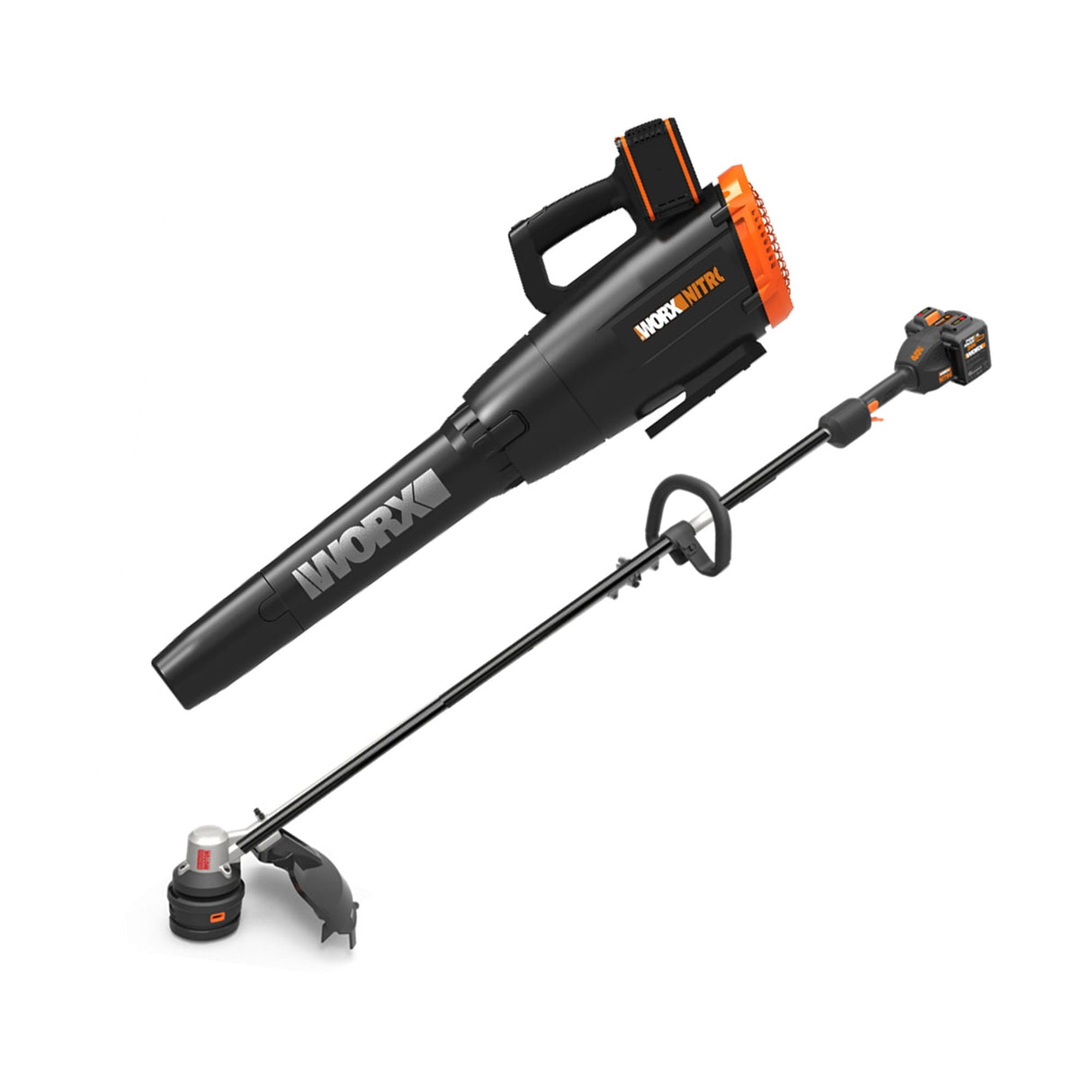 Nitro Power Share 40-volt Cordless Battery String Trimmer and Leaf Blower Combo Kit 4 Ah (Battery & Charger Included) WP925