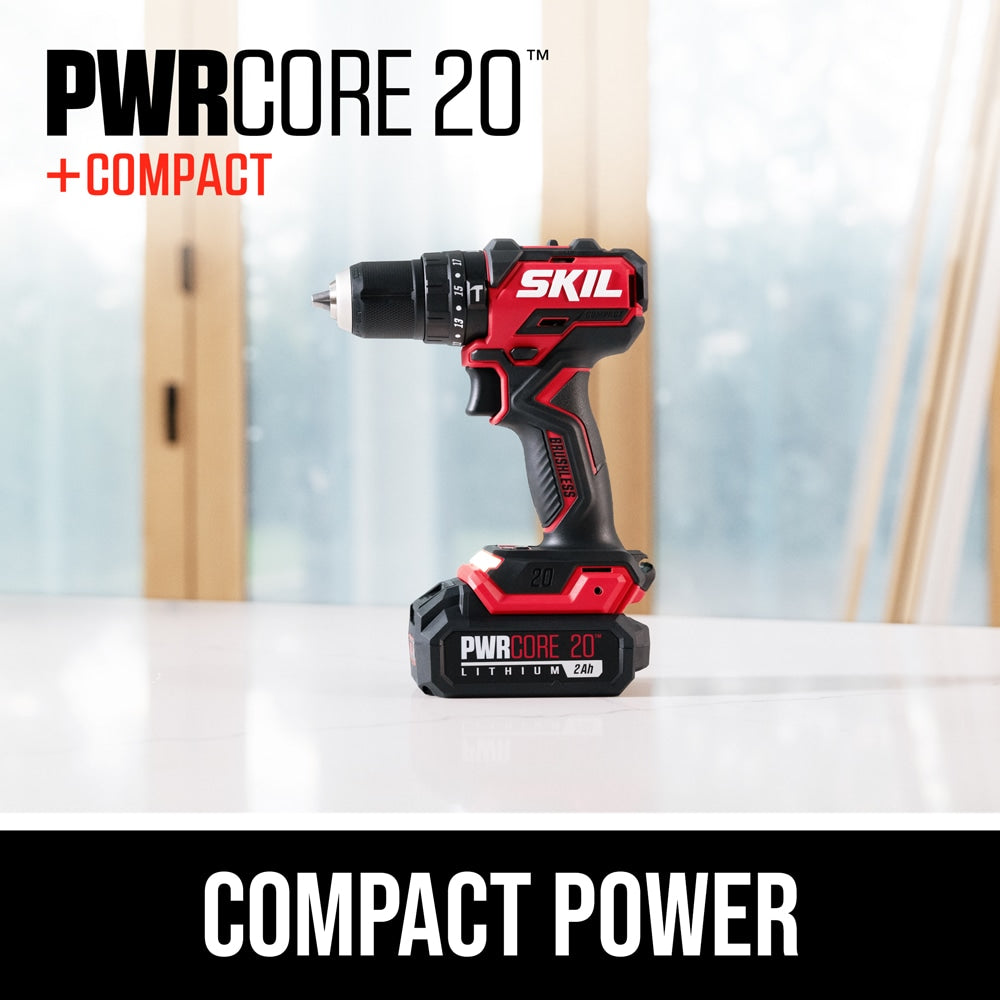 PWR CORE 1/2-in 20-volt Variable Brushless Cordless Hammer Drill (1-Battery Included) HD6294B-10