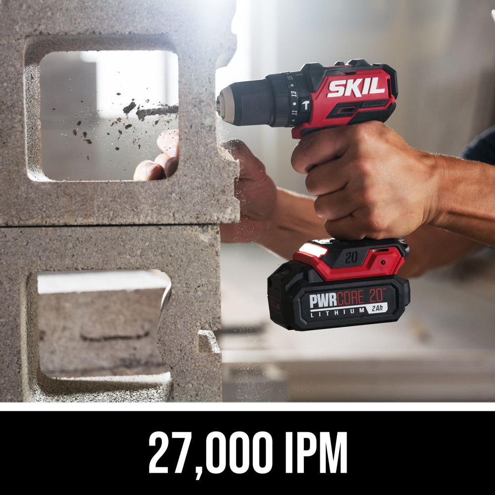 PWR CORE 1/2-in 20-volt Variable Brushless Cordless Hammer Drill (1-Battery Included) HD6294B-10