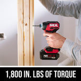 PWR CORE Compact 20-volt 1/4-in Brushless Cordless Impact Driver (1-Battery Included, Charger Included) ID6739B-10