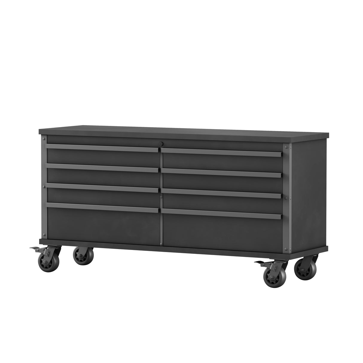 63-in W x 32.5-in H 8-Drawer Wood Tool Cabinet (Black) SL63WBKK-2