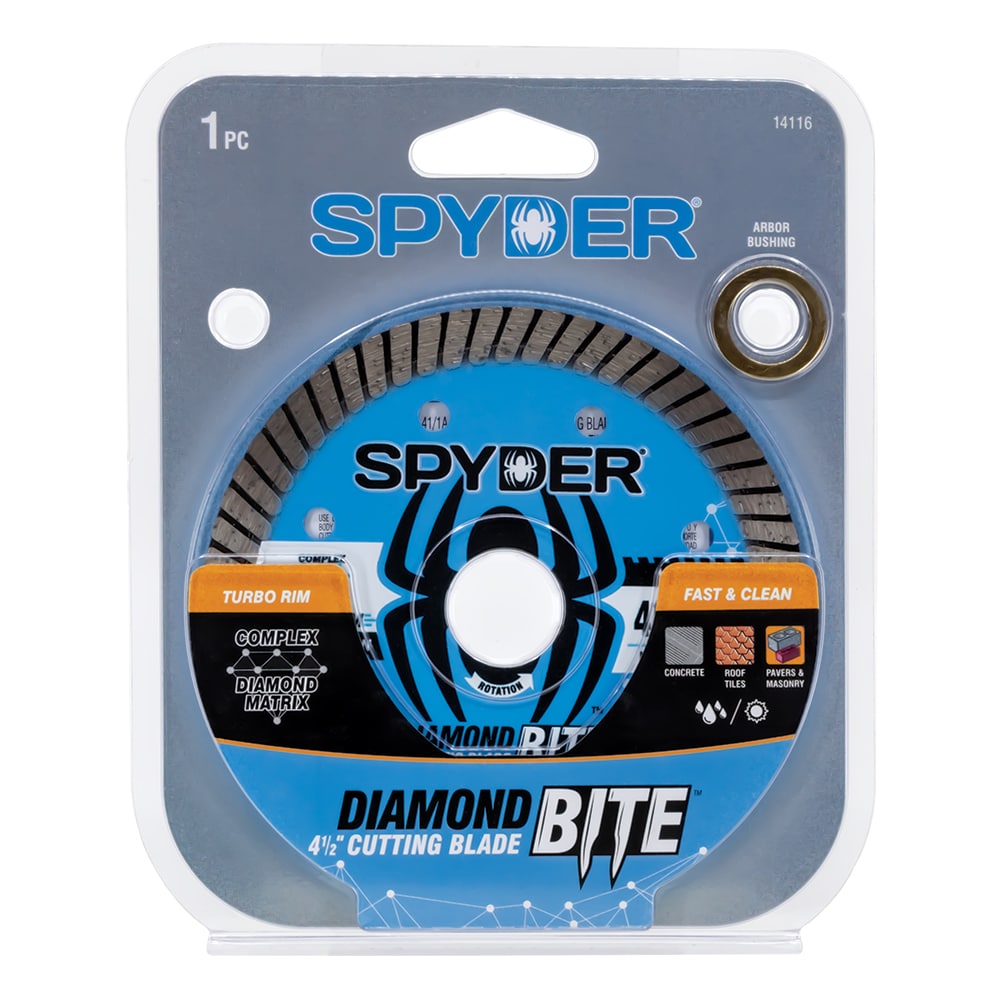 Diamond Bite 4-1/2-in Wet/Dry Turbo Rim Diamond Saw Blade 14116