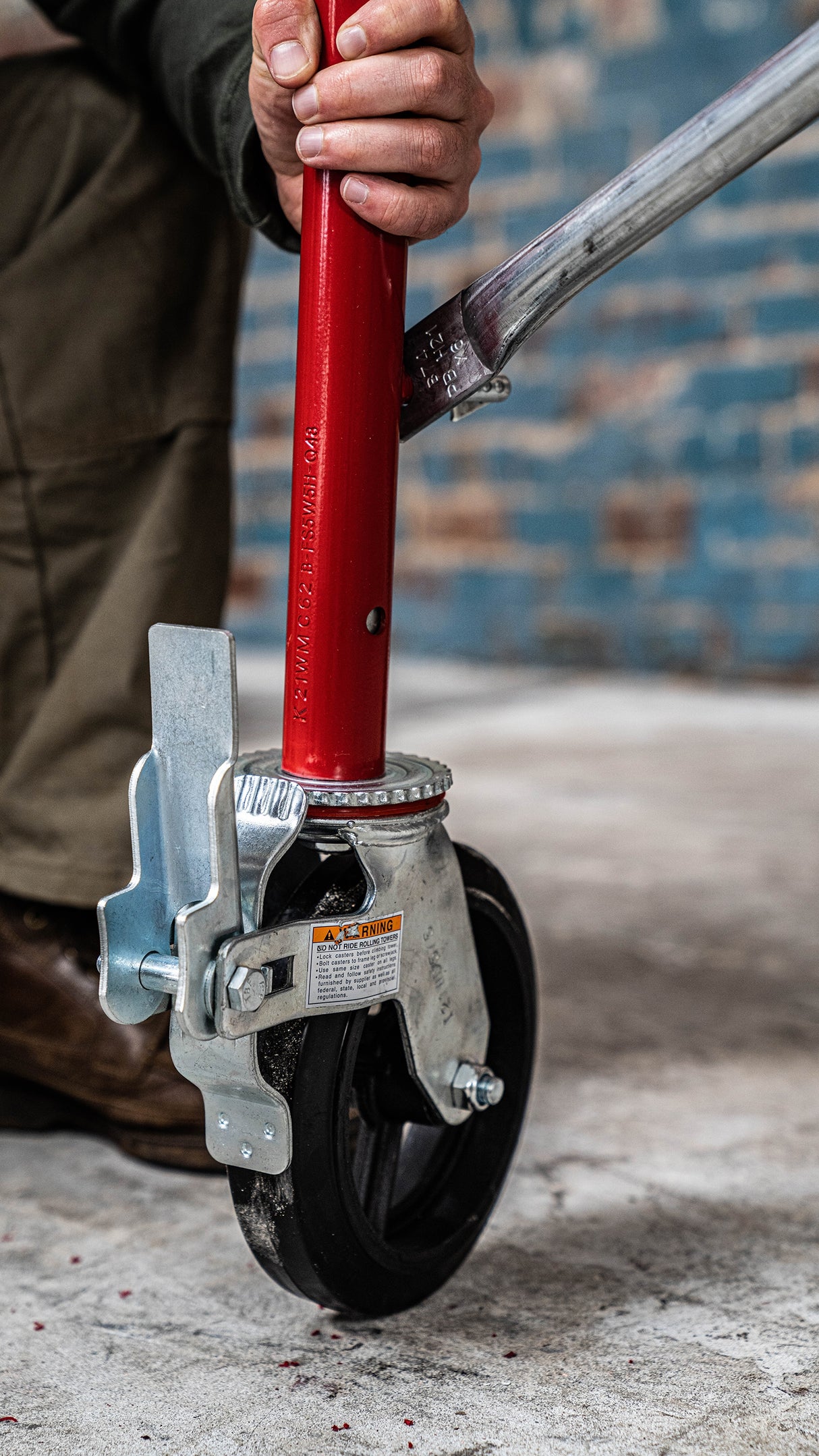 Steel 8-in Casters For Scaffolding CAS8B+BFL