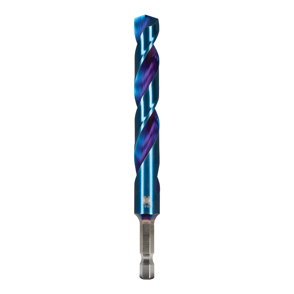 Stinger Mach-Blue 1/2-in x 5-in High-speed Steel Jobber Length Twist Drill Bit 19016