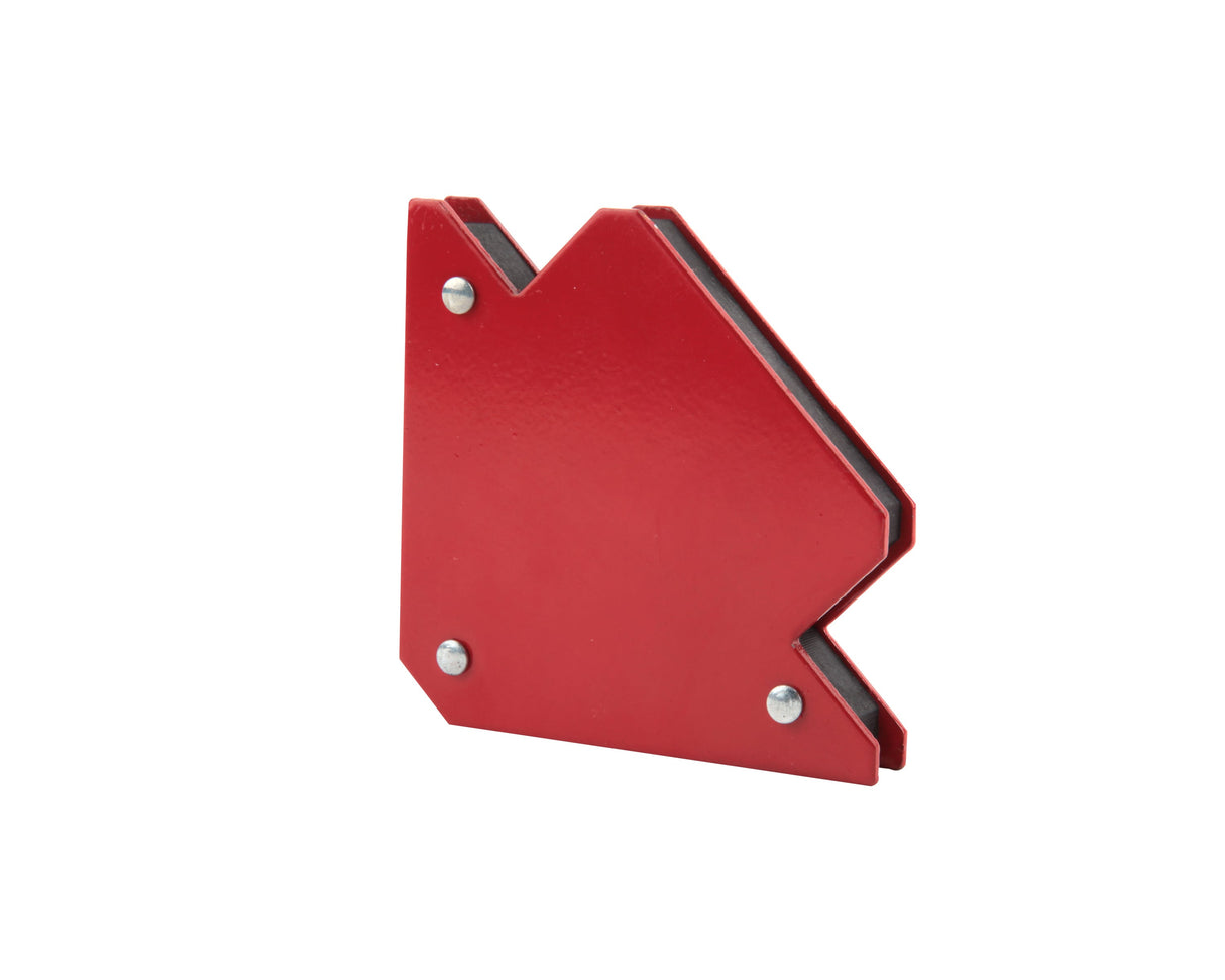 Red Welding Magnet - Lightweight, Holds Ferrous Metal Securely, 45, 90, 135 Angles KH922