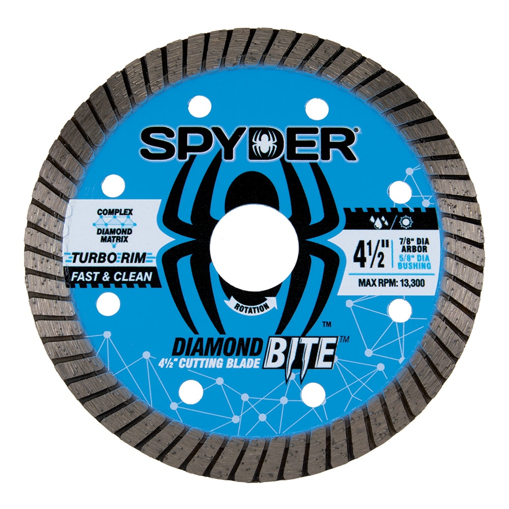 Diamond Bite 4-1/2-in Wet/Dry Turbo Rim Diamond Saw Blade 14116