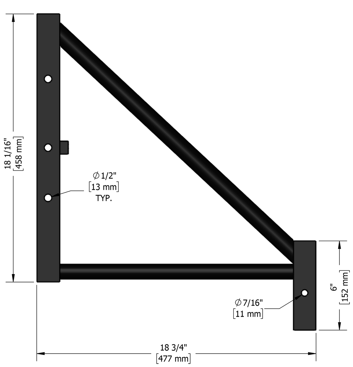 Steel 20-in Outrigger For Scaffolding 4-Pack MPISUNORP+BFL