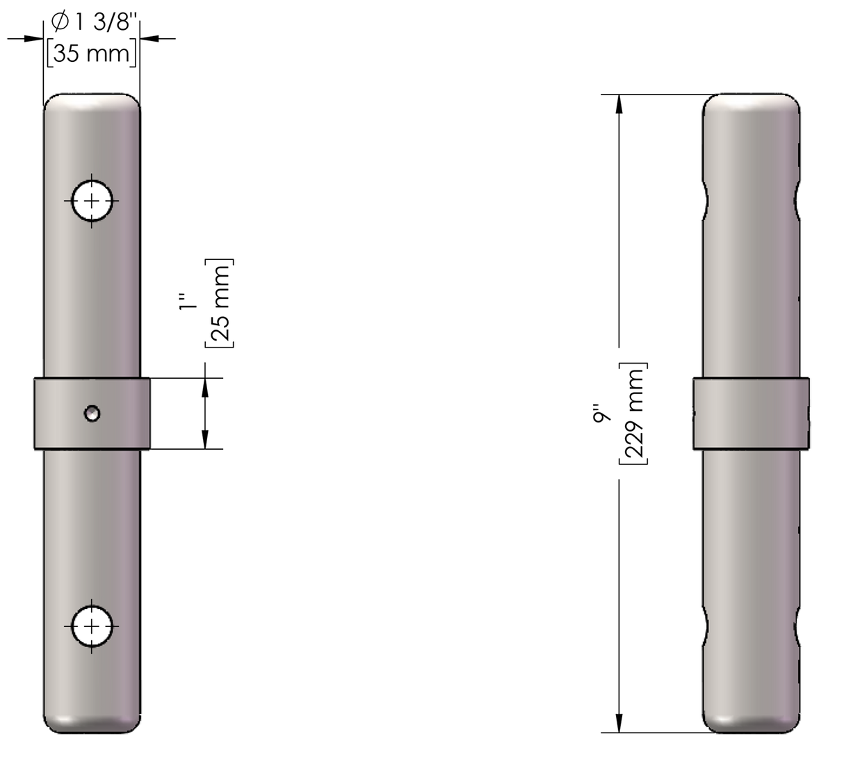 Steel 1.68-in Coupling Pin For Scaffolding PNCPBSR+BFL