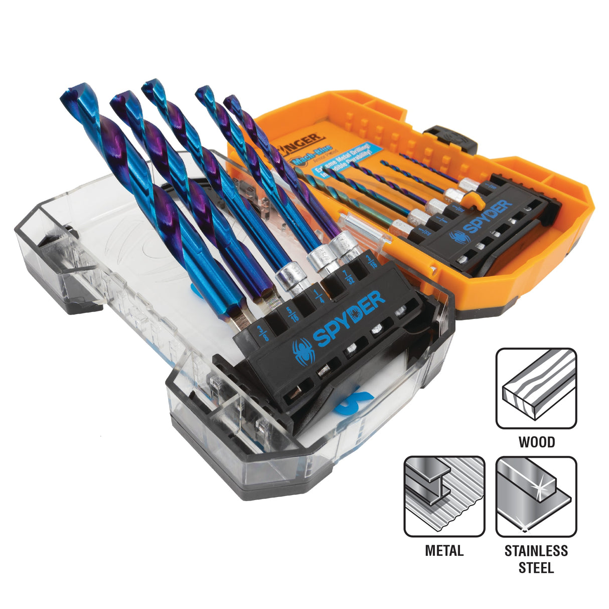 Stinger Mach-Blue 1/2-in x 5-in High-speed Steel Jobber Length Twist Drill Bit 19016