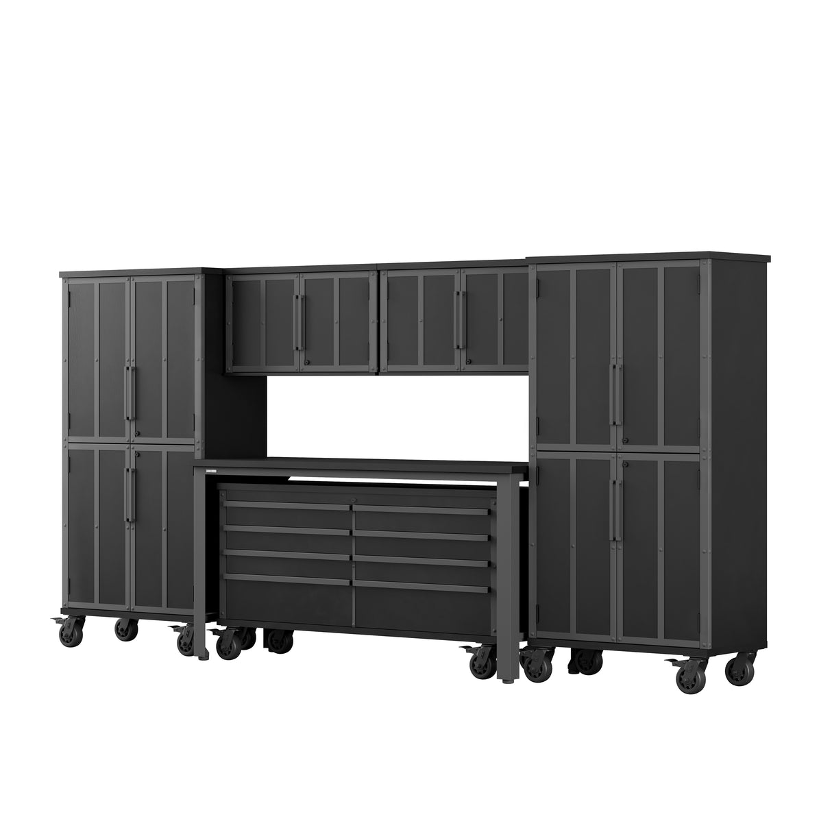 63-in W x 32.5-in H 8-Drawer Wood Tool Cabinet (Black) SL63WBKK-2