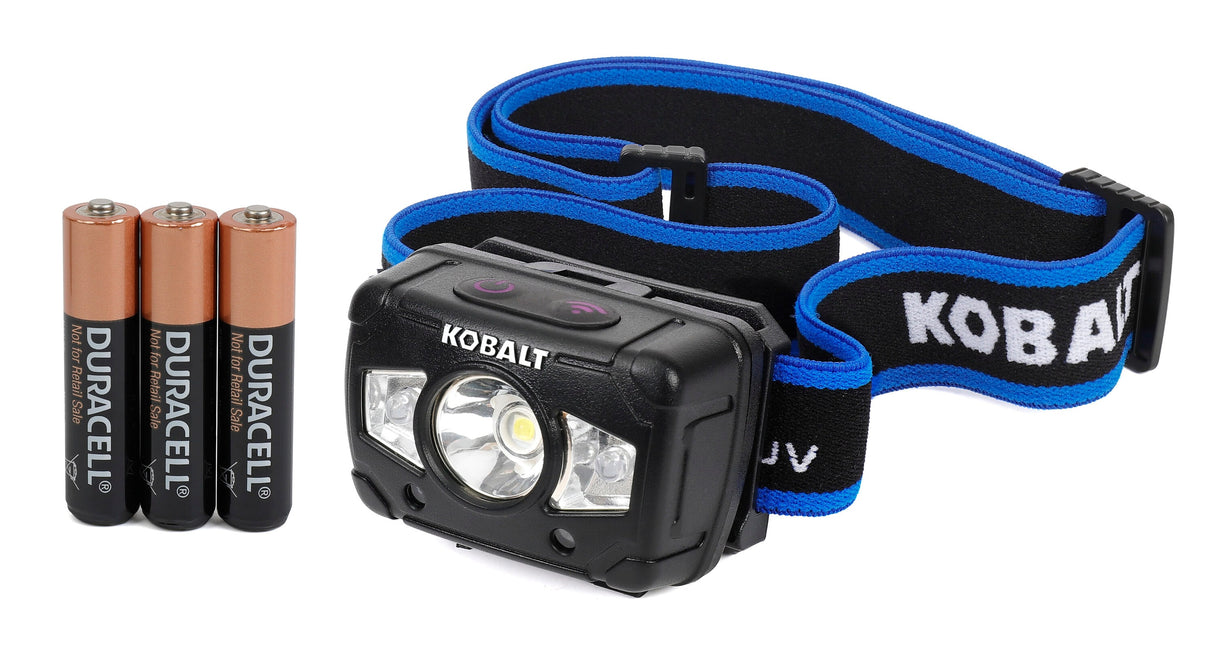 UV LED Headlamp 300-Lumen 4 Modes LED Flashlight 68622