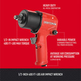 0.5-in 400-ft lb Air Impact Wrench CMXPTSG1004NB