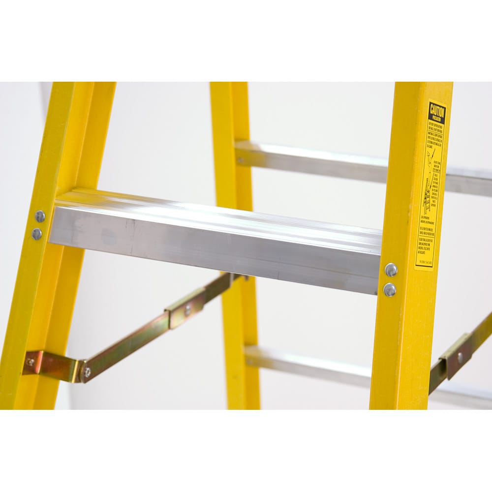 6100 12-ft Fiberglass Type 1A-300-lb Load Capacity Step Ladder 6112