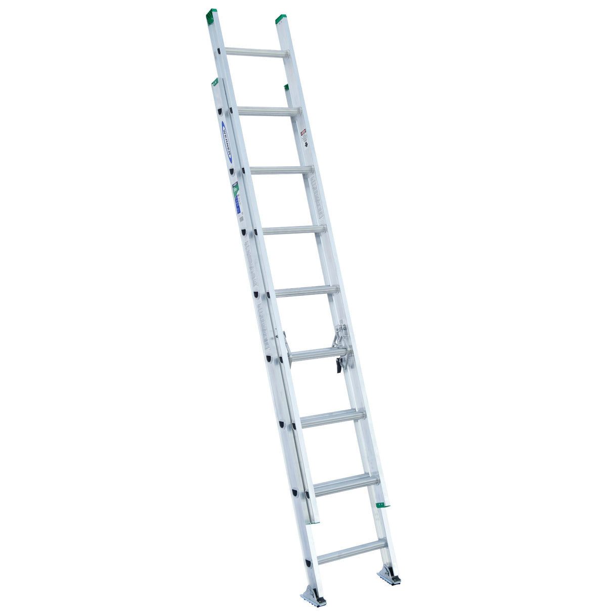 D1200-2 16-ft Aluminum Type 2-225-lb Load Capacity Extension Ladder D1216-2