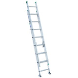 D1200-2 16-ft Aluminum Type 2-225-lb Load Capacity Extension Ladder D1216-2