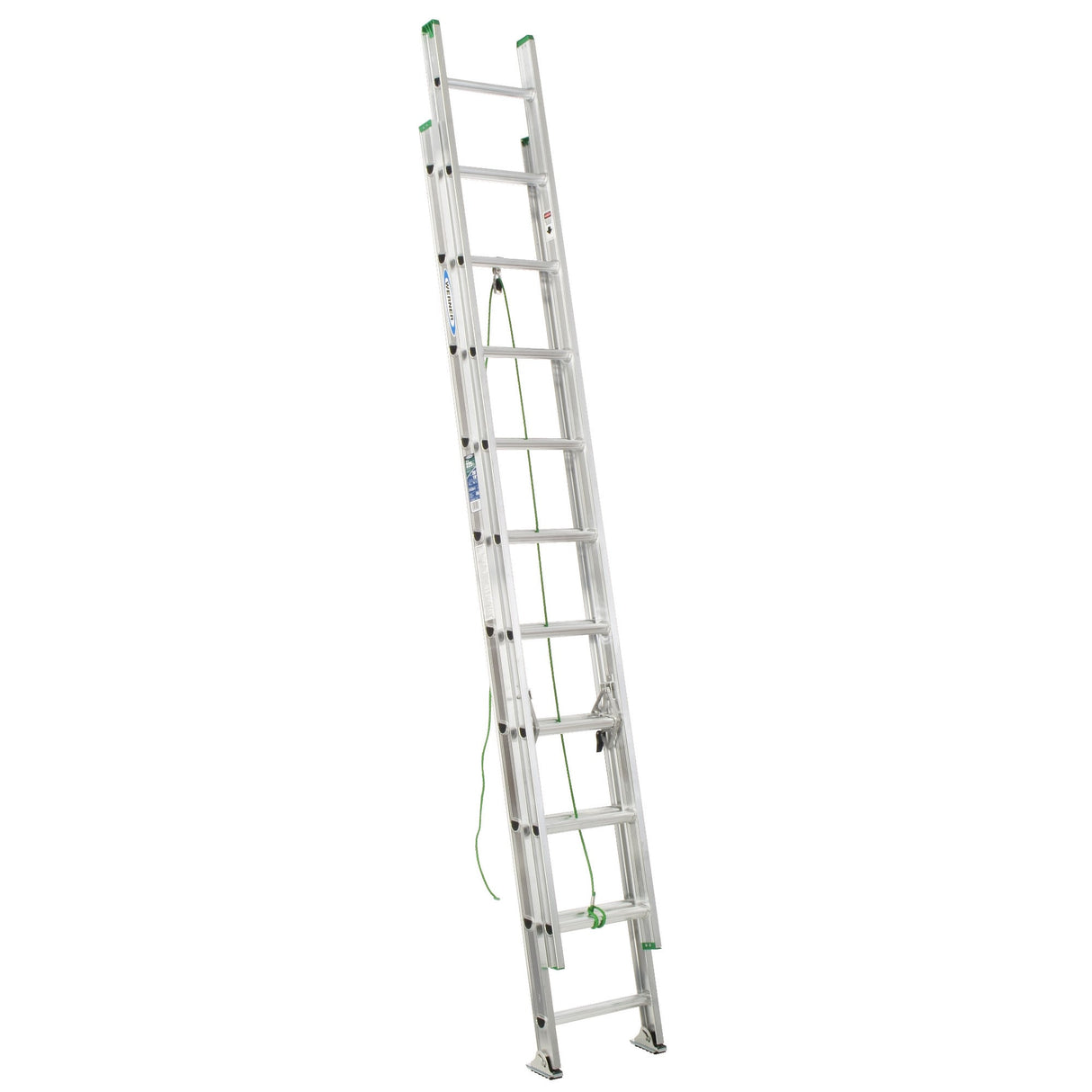 D1100-2 20-ft Aluminum Type 3-200-lb Load Capacity Extension Ladder D1120-2