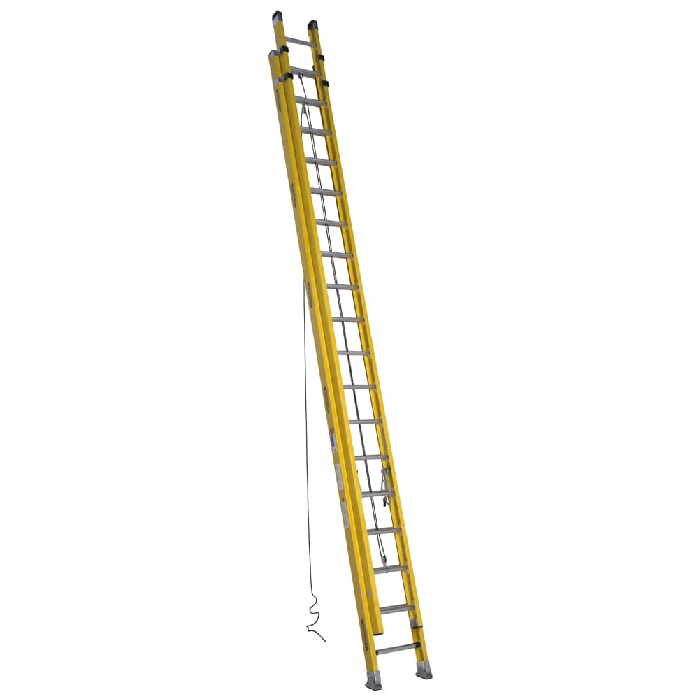 D7100-2 36-ft Fiberglass Type 1a- 300-lb Load Capacity Extension Ladder D7136-2