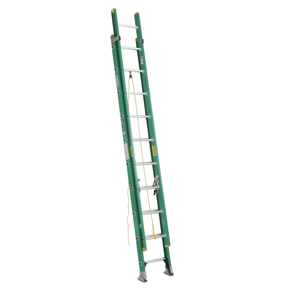 D5900-2 20-ft Fiberglass Type 2-225-lb Load Capacity Extension Ladder D5920-2