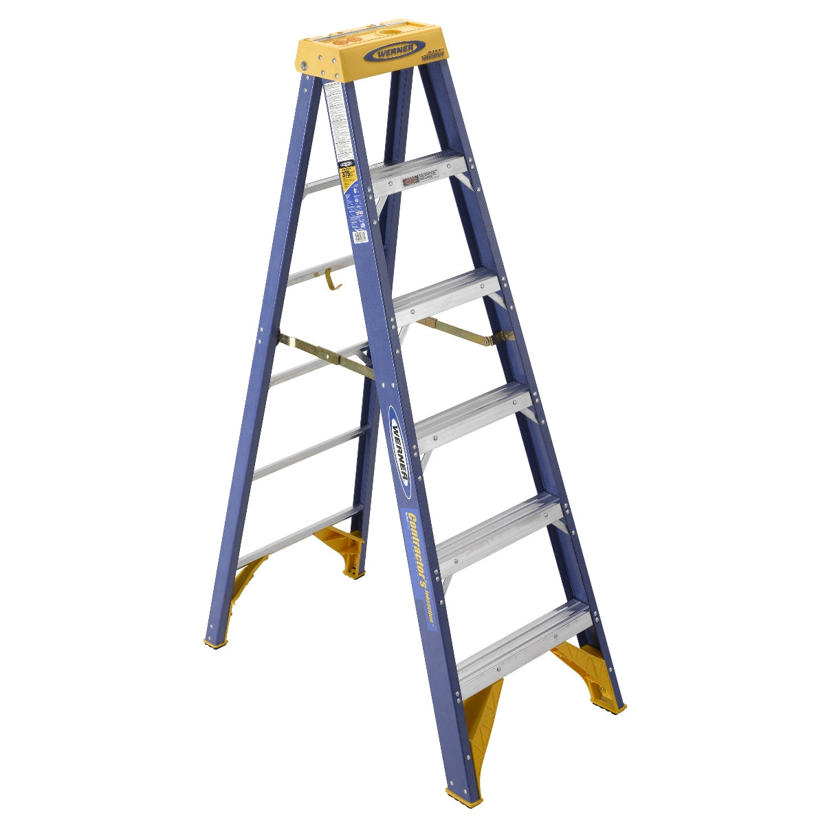 OBCN06 6-ft Fiberglass Type 1AA-375-lb Load Capacity Step Ladder OBCN06