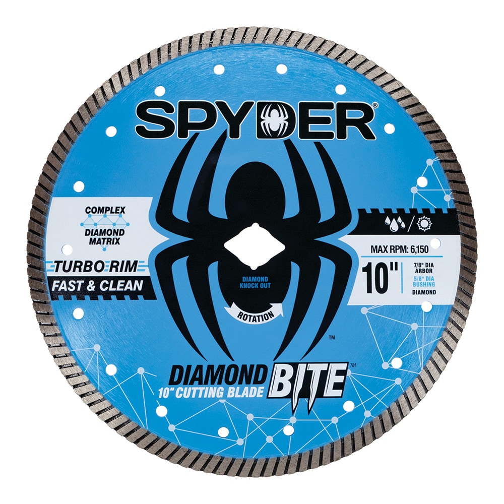 Diamond Bite 10-in Wet/Dry Turbo Rim Diamond Saw Blade 14118