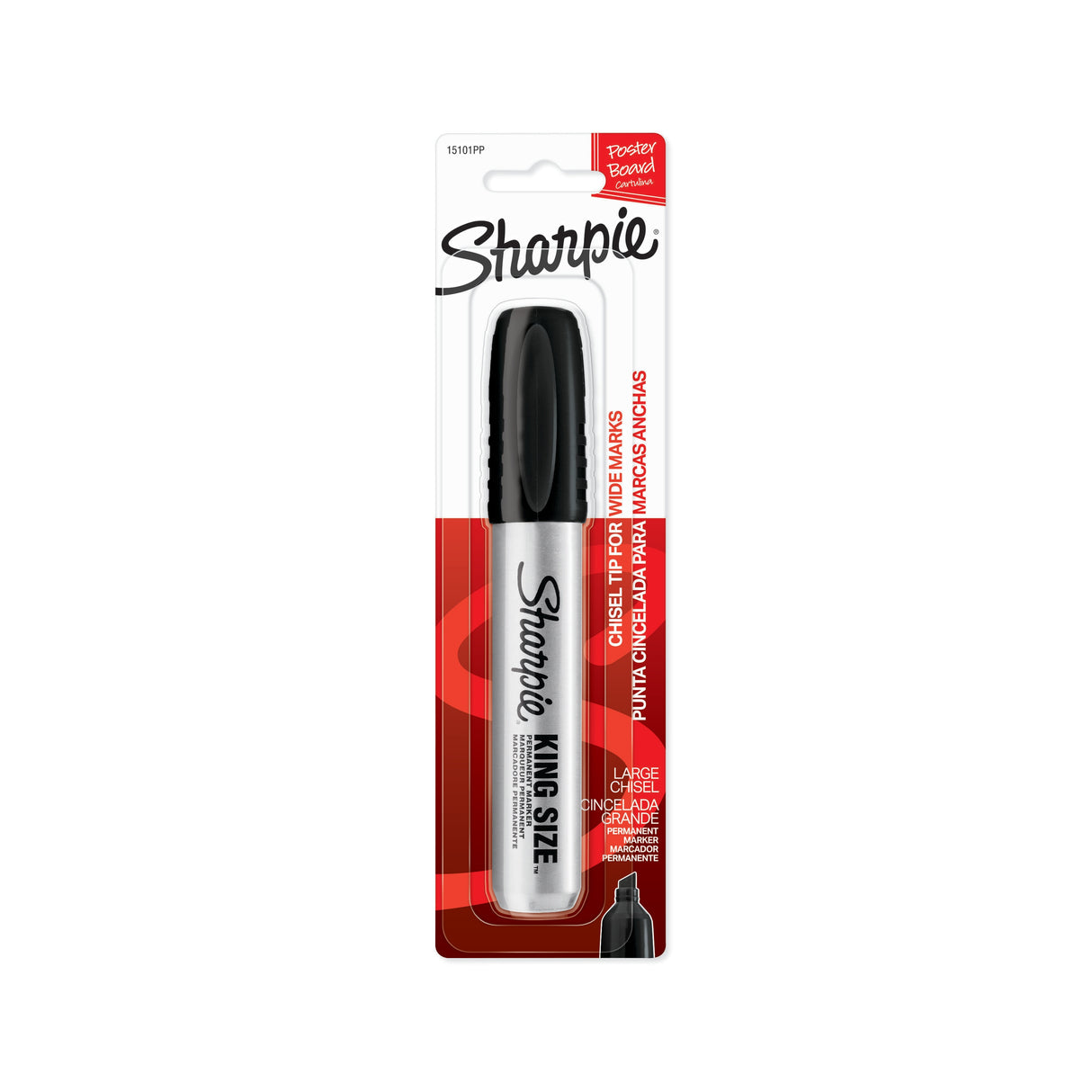 King Size Jumbo Chisel Black Permanent Marker 2178476