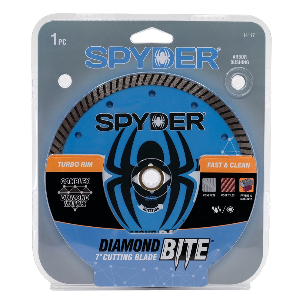 Diamond Bite 7-in Wet/Dry Turbo Rim Diamond Saw Blade 14117