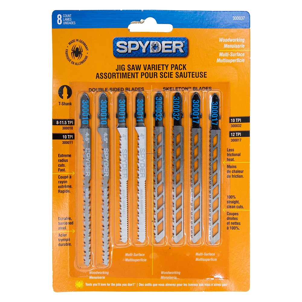 Set T-shank Chrome/Vanadium Blade Set (8-Pack) SPY-300037