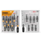 Standard Screwdriver Set 8-Piece Bi-material Handle Magnetic Assorted Drive Screwdriver Set TB-H5S8-A