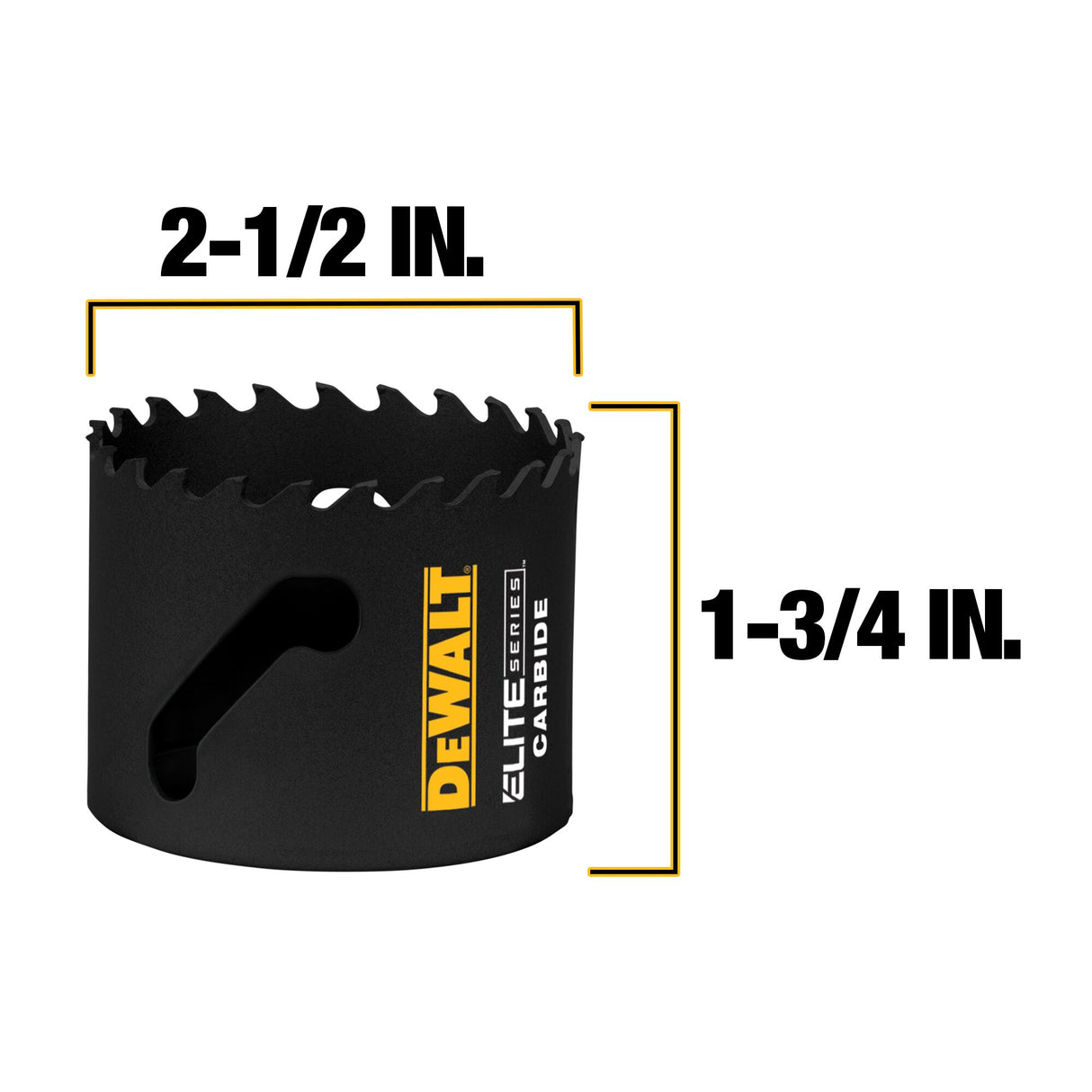 2-1/2-in Carbide-tipped Non-arbored Hole Saw DAH3212